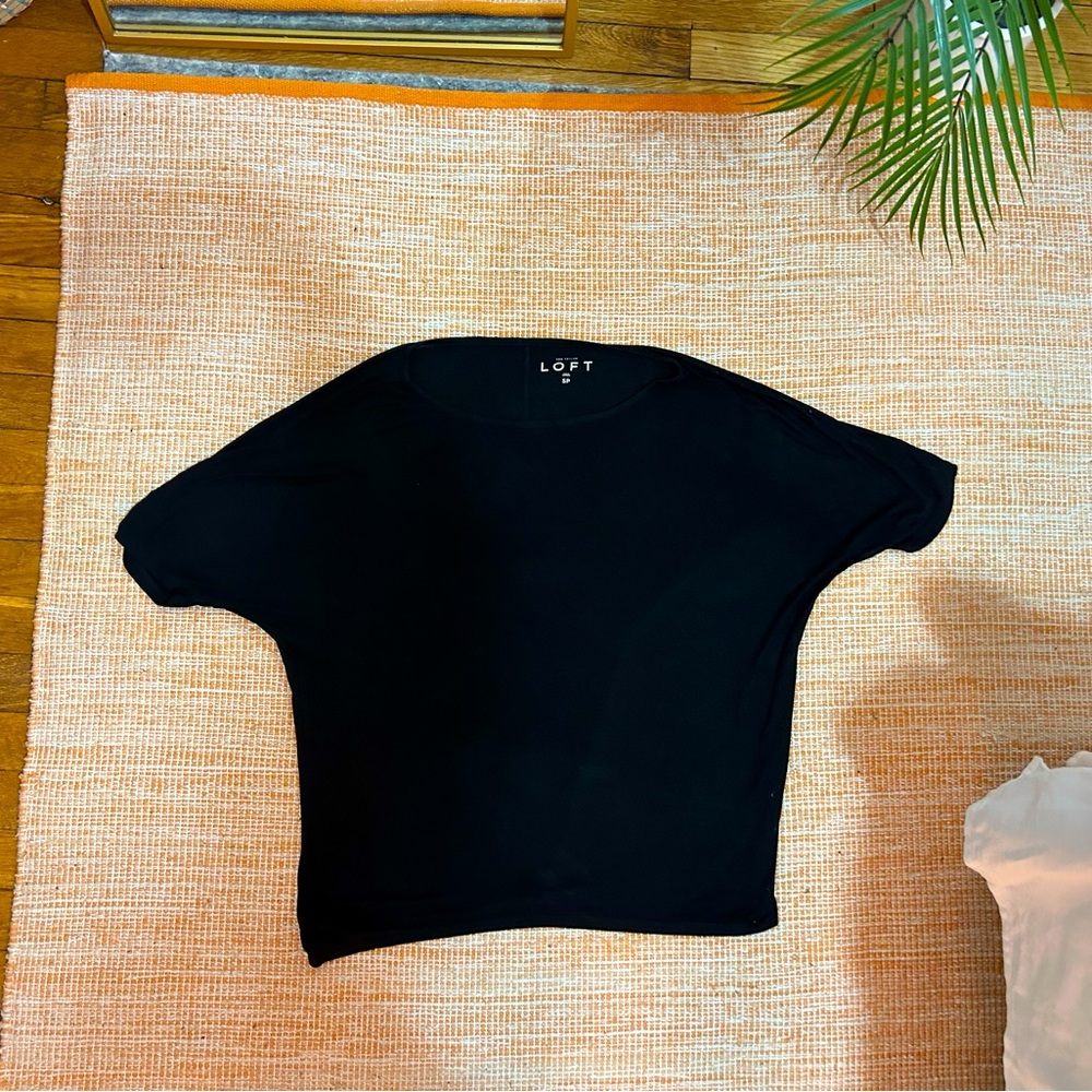 Black LOFT Short-sleeved Shirt